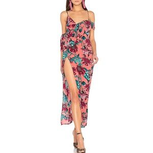 For love and lemons flamenco maxi dress